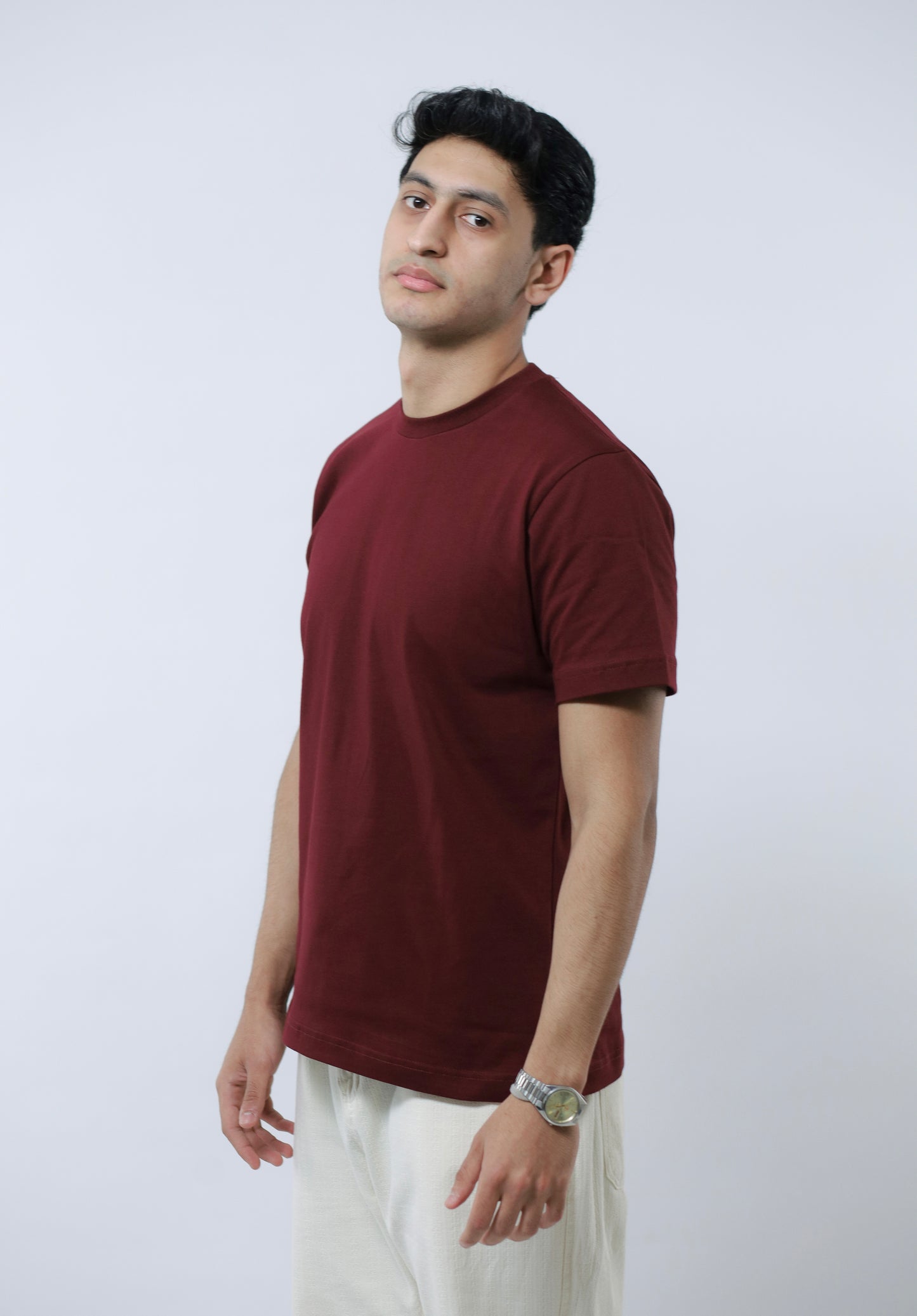 BURGANDY REGULAR FIT T-SHIRT