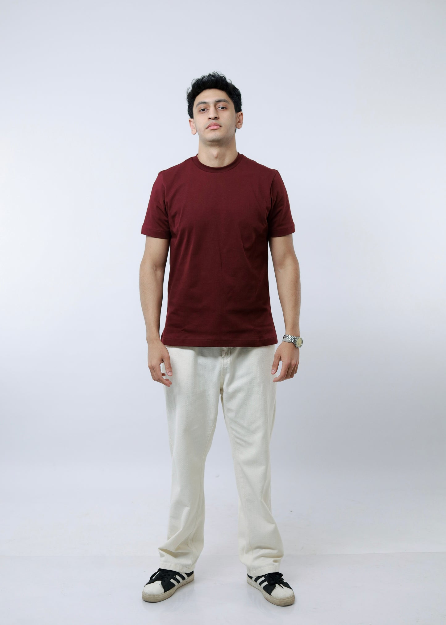 BURGANDY REGULAR FIT T-SHIRT