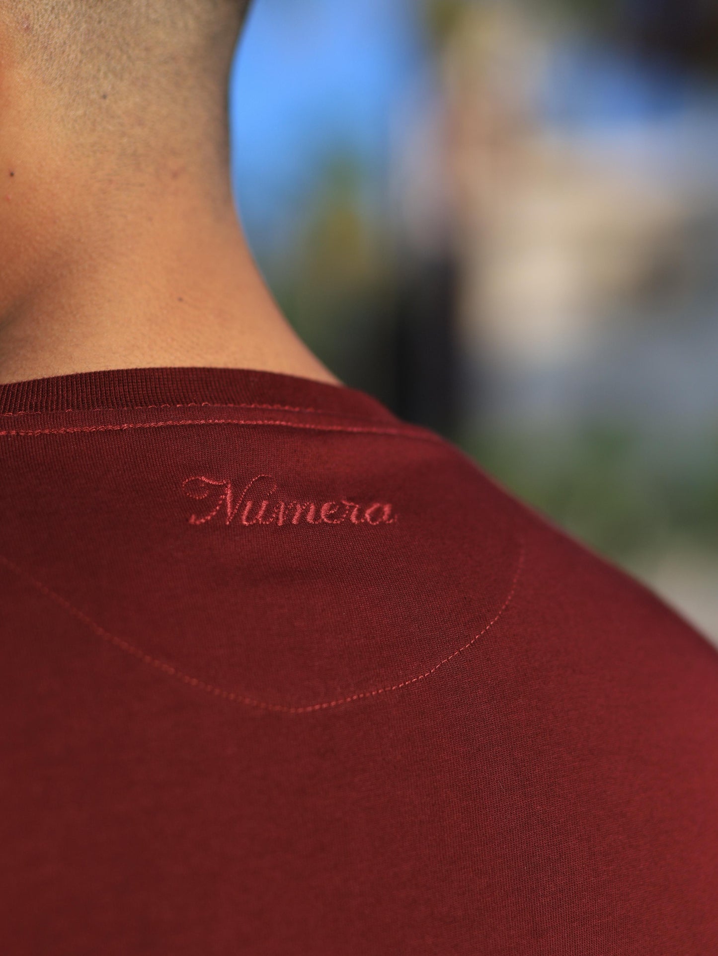 BURGANDY REGULAR FIT T-SHIRT
