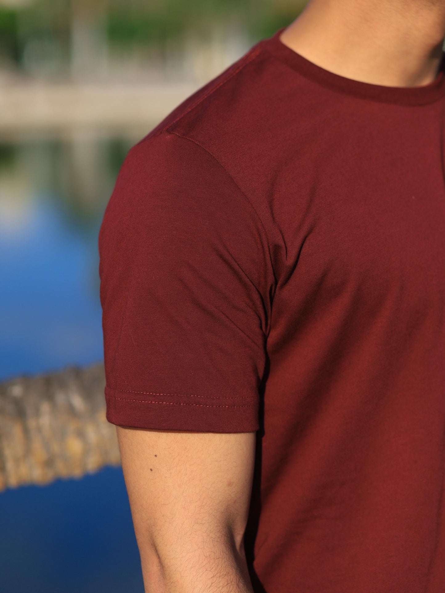 BURGANDY REGULAR FIT T-SHIRT