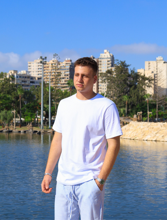 WHITE REGULAR FIT T-SHIRT